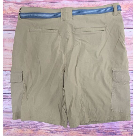 Orvis Mens Cargo Shorts With Belt 40 Beige Nylon/Spandex - Picture 2 of 8